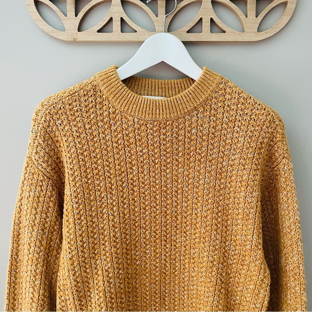 Universal Thread Pullover Knit Sweater Yellow/Ora… - image 2